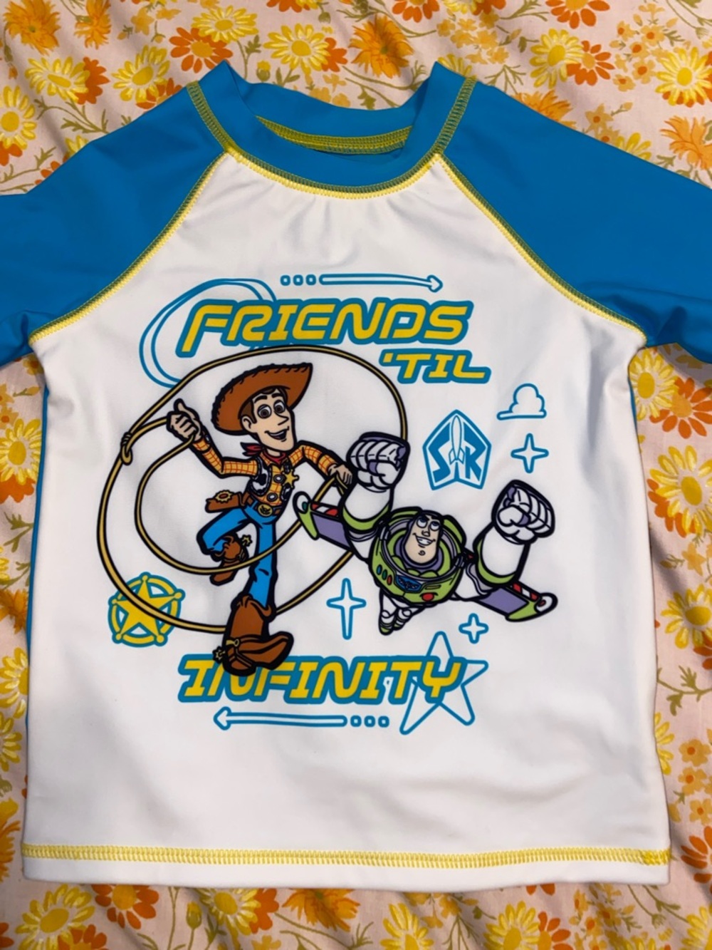 TOY STORY WOODY & BUZZ LIGHT YEAR RASHGUARD Swim Top Toddler Unisex